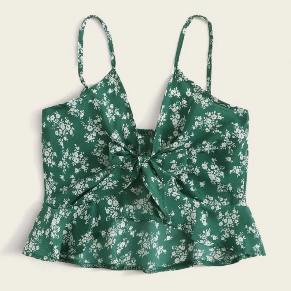 front-tie tank top